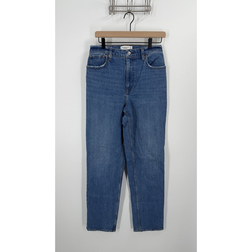 Abercrombie & Fitch Jeans Women 29/8 Blue Curve Love 90s Straight High Rise